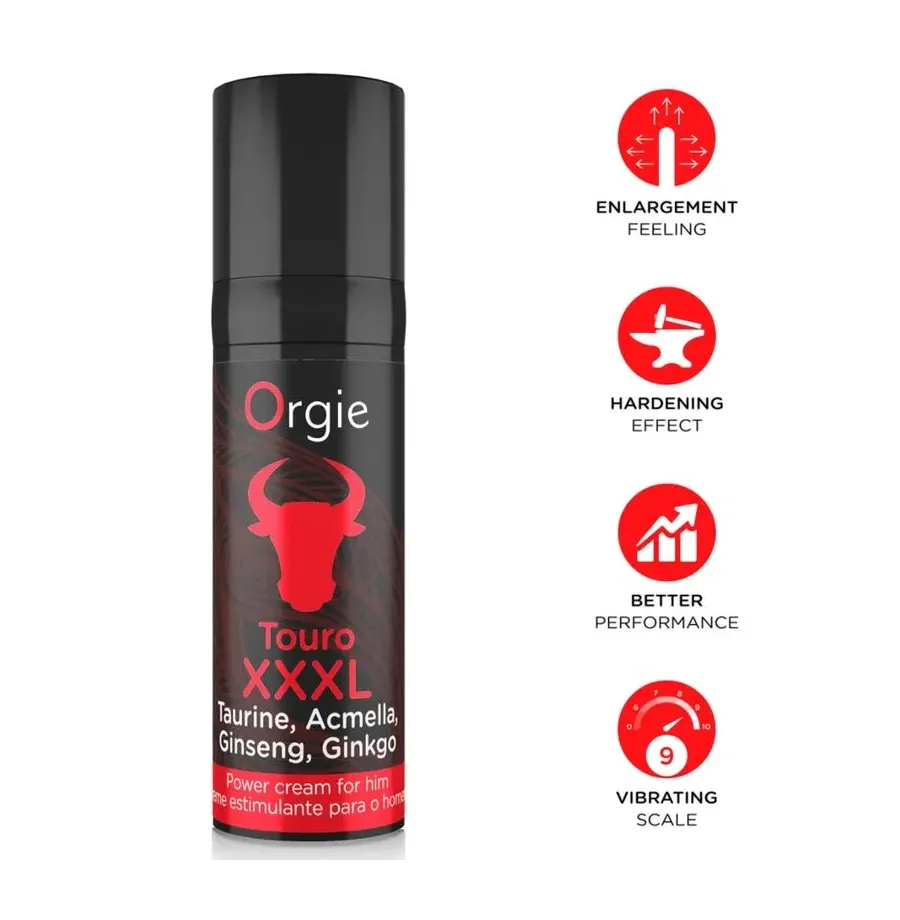 ORGIE - TOURO XXXL ERECTION ENHANCER AND ENLARGER CREAM 15 ML ORGIE - TOURO XXXL ERECTION ENHANCER AND ENLARGER CREAM 15 ML