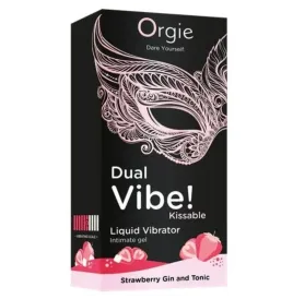 ORGIE - DUAL VIBE ERDBEER-GIN-TONIC-VIBRATOR ZUM KÜSSEN, 15 ML