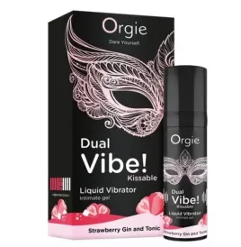 ORGIE - DOPPIA VIBRAZIONE LIQUIDO VIBRANTE AL GUSTO DI GIN ALLA FRAGOLA E TONICO, 15 ML