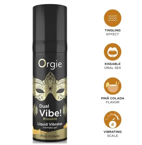 ORGIE - DOPPIA VIBRA PIÑA COLADA KISSABLE VIBRATORE LIQUIDO 15 ML