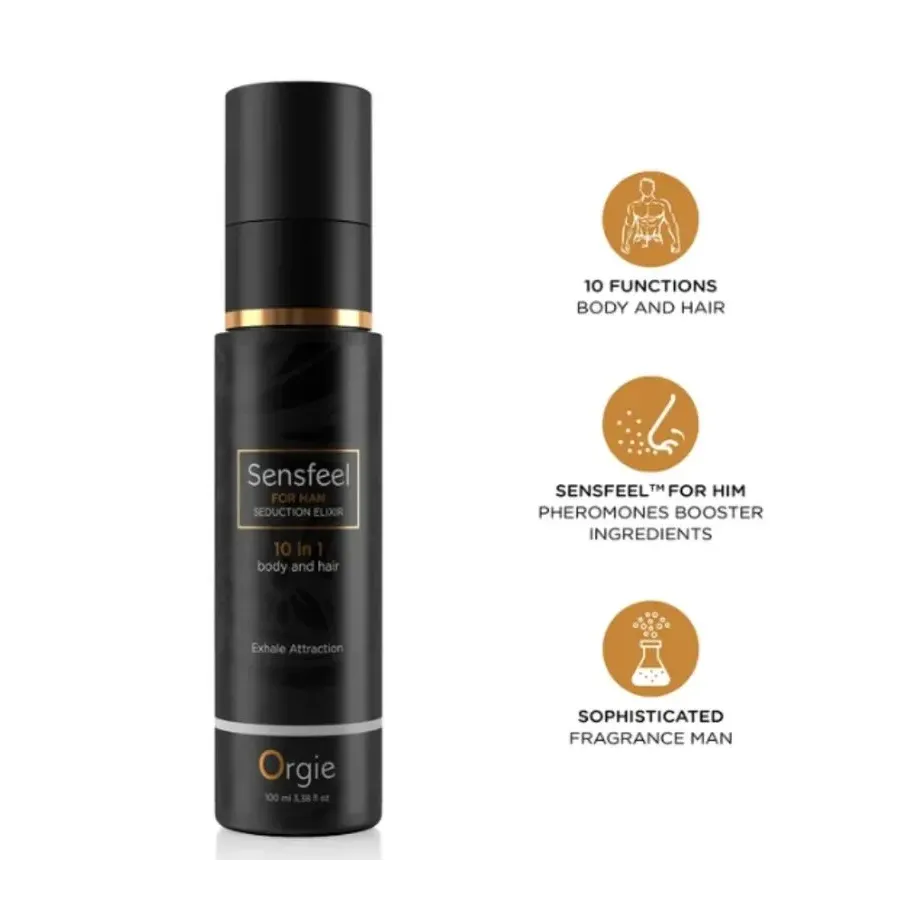 ORGIE - ELISIR DI SEDUZIONE SENSEEL FOR MAN 10 IN 1 CORPO E CAPELLI 100 ML ORGIE - ELISIR DI SEDUZIONE SENSEEL FOR MAN 10 IN 1 CORPO E CAPELLI 100 ML