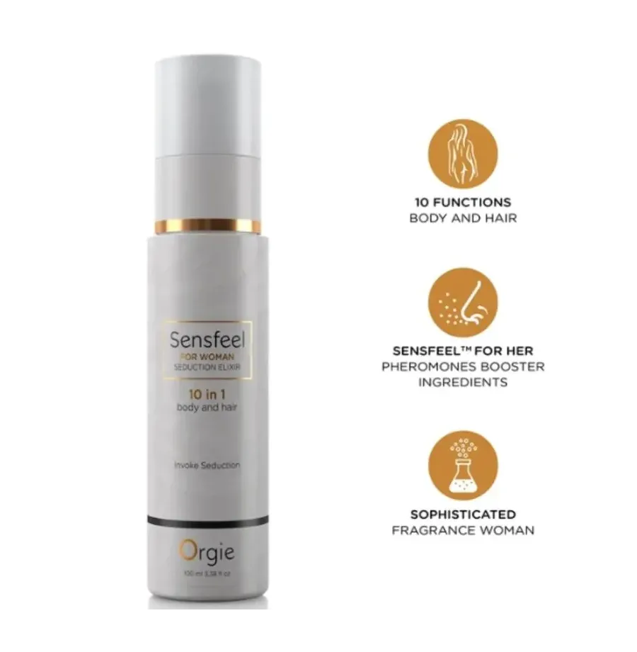 ORGIE - ELISIR DI SEDUZIONE 10 IN 1 PER CORPO E CAPELLI 100 ML PER UNA FELICITÀ DONNE ORGIE - ELISIR DI SEDUZIONE 10 IN 1 PER CORPO E CAPELLI 100 ML PER UNA FELICITÀ DONNE