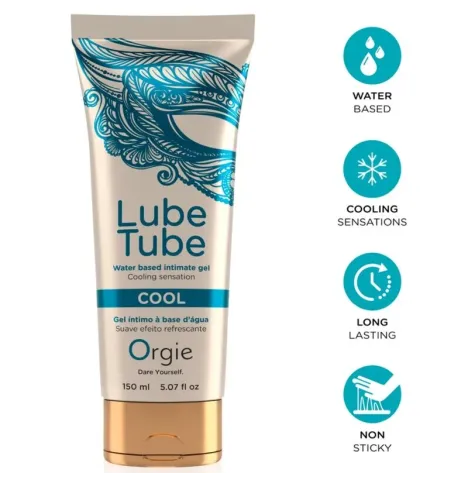 ORGIE - LUBRIFICANTE IN TUBO COOL GEL INTIMO RINFRESCANTE A BASE DE ACQUA 150 ML
