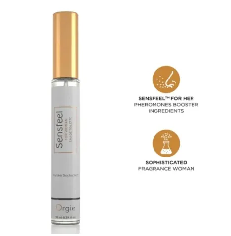 ORGIE - SENSFEEL POUR FEMME BOOSTER DE PHÉROMONES EAU DE TOILETTE FORMAT VOYAGE 10 ML