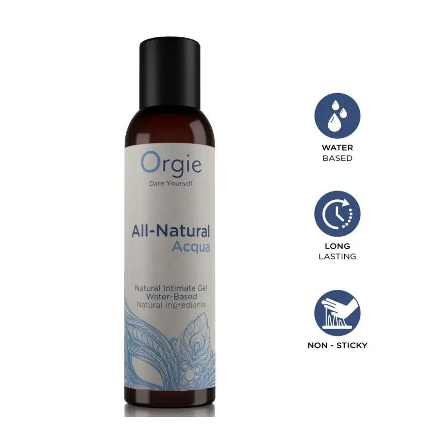 ORGIE - ALL-NATURAL ACQUA GEL ÍNTIMO BASE AGUA 150 ML ORGIE - ALL-NATURAL ACQUA GEL ÍNTIMO BASE AGUA 150 ML