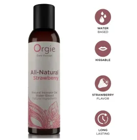 ORGIE - ALL-NATURAL STRAWBERRY KISSABLE WATER-BASED INTIMATE GEL 150 ML