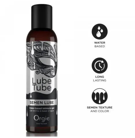 ORGIE - TUBO LUBRIFICANTE SEMEN LUBRIFICANTE GEL INTIMO A BASE DE ACQUA 150 ML