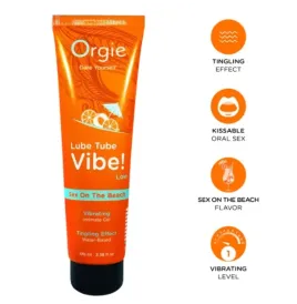 ORGIE - LUBE TUBE VIBE SEX ON THE BEACH GEL ÍNTIMO BESABLE EFECTO HORMIGUEO SUAVE 100 ML