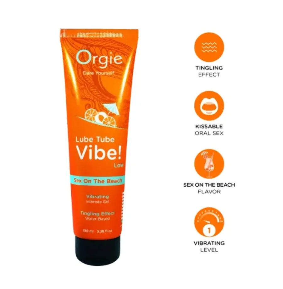 ORGIE - GLEITMITTEL-TUBE VIBE SEX AM STRAND KÜSSEBARES INTIMGEL MIT LEICHTEM KRIBBELN 100 ML ORGIE - GLEITMITTEL-TUBE VIBE SEX AM STRAND KÜSSEBARES INTIMGEL MIT LEICHTEM KRIBBELN 100 ML