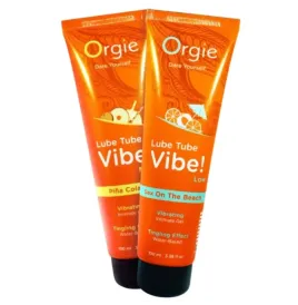 ORGIE - GLEITMITTEL-TUBE VIBE SEX AM STRAND KÜSSEBARES INTIMGEL MIT LEICHTEM KRIBBELN 100 ML