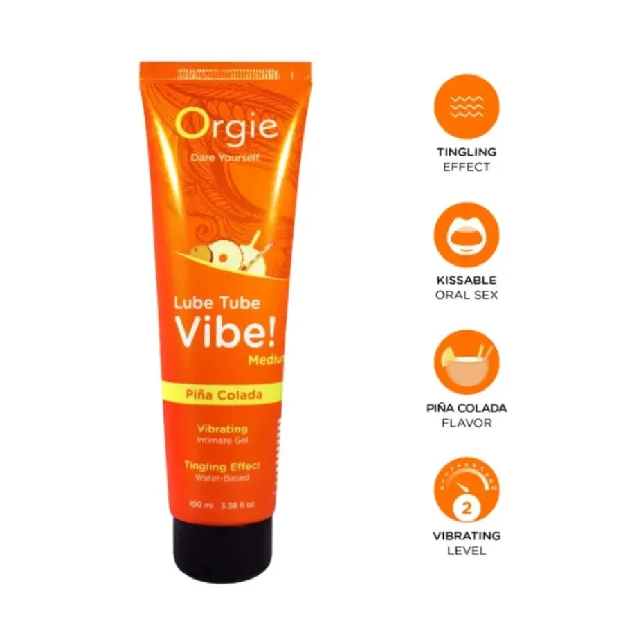 ORGIE - LUBRIFIANT TUBE VIBE PIÑA COLADA GEL INTIME KISSABLE MOYEN PIQUANT 100 ML ORGIE - LUBRIFIANT TUBE VIBE PIÑA COLADA GEL INTIME KISSABLE MOYEN PIQUANT 100 ML