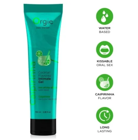 ORGIE - GLEITGEL-TUBE-COCKTAIL CAIPIRINHA, KÜSSTBARES, WASSERBASIERTES INTIMGEL, 100 ML