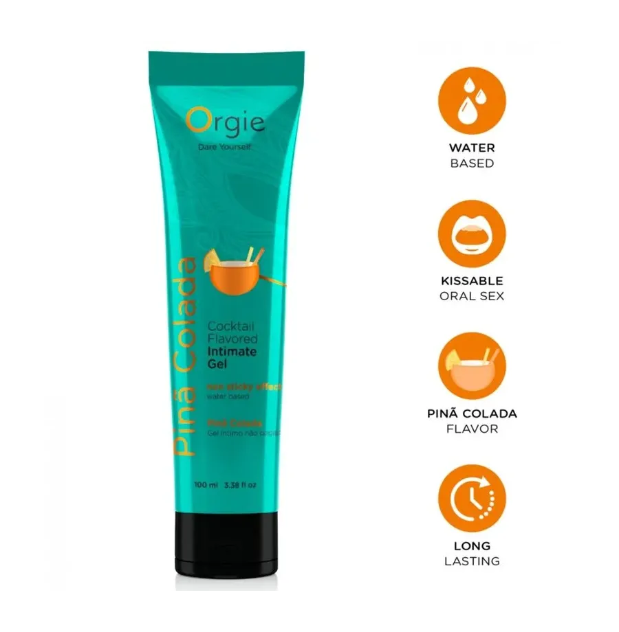 ORGIE - TUBO LUBRIFICANTE COCKTAIL PIÑA COLADA BACIABILE GEL INTIMO A BASE DE ACQUA 100 ML ORGIE - TUBO LUBRIFICANTE COCKTAIL PIÑA COLADA BACIABILE GEL INTIMO A BASE DE ACQUA 100 ML
