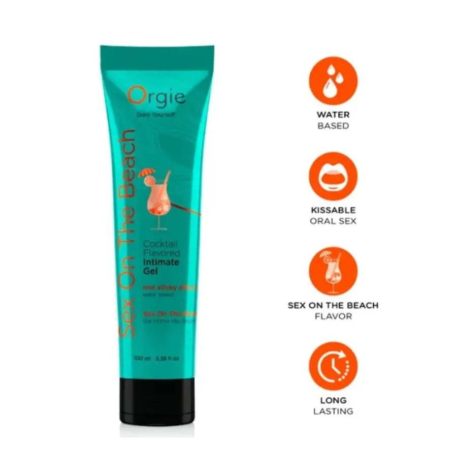 ORGIE - LUBE TUBE COCKTAIL SEX ON THE BEACH KISSABLE WATER-BASED INTIMATE GEL 100 ML ORGIE - LUBE TUBE COCKTAIL SEX ON THE BEACH KISSABLE WATER-BASED INTIMATE GEL 100 ML