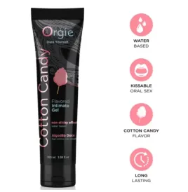 ORGIE - TUBO LUBRIFICANTE ZUCCHERO FILATO BACIABILE GEL INTIMO A BASE DE ACQUA 100 ML