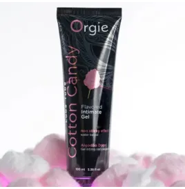 ORGIE - TUBE DE LUBRIFIANT BARBE À PAPA GEL INTIME À BASE DE EAU 100 ML