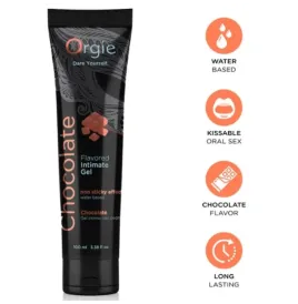 ORGIE - LUBE TUBE CHOCOLATE KISSABLE WATER-BASED INTIMATE GEL 100 ML