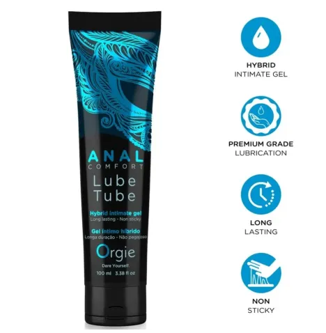 ORGIE - LUBE TUBE ANAL COMFORT HYBRID INTIMATE GEL FOR ANAL SEX 100 ML