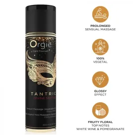 ORGIE - NECTAR DIVIN TANTRIQUE HUILE VÉGÉTALE DE MASSAGE SENSUEL 200 ML