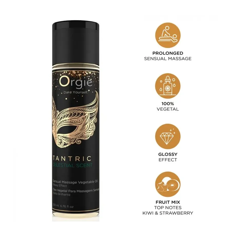 ORGIE - TANTRIC CELESTIAL SCENT SENSUAL MASSAGE VEGETAL OIL 200 ML ORGIE - TANTRIC CELESTIAL SCENT SENSUAL MASSAGE VEGETAL OIL 200 ML