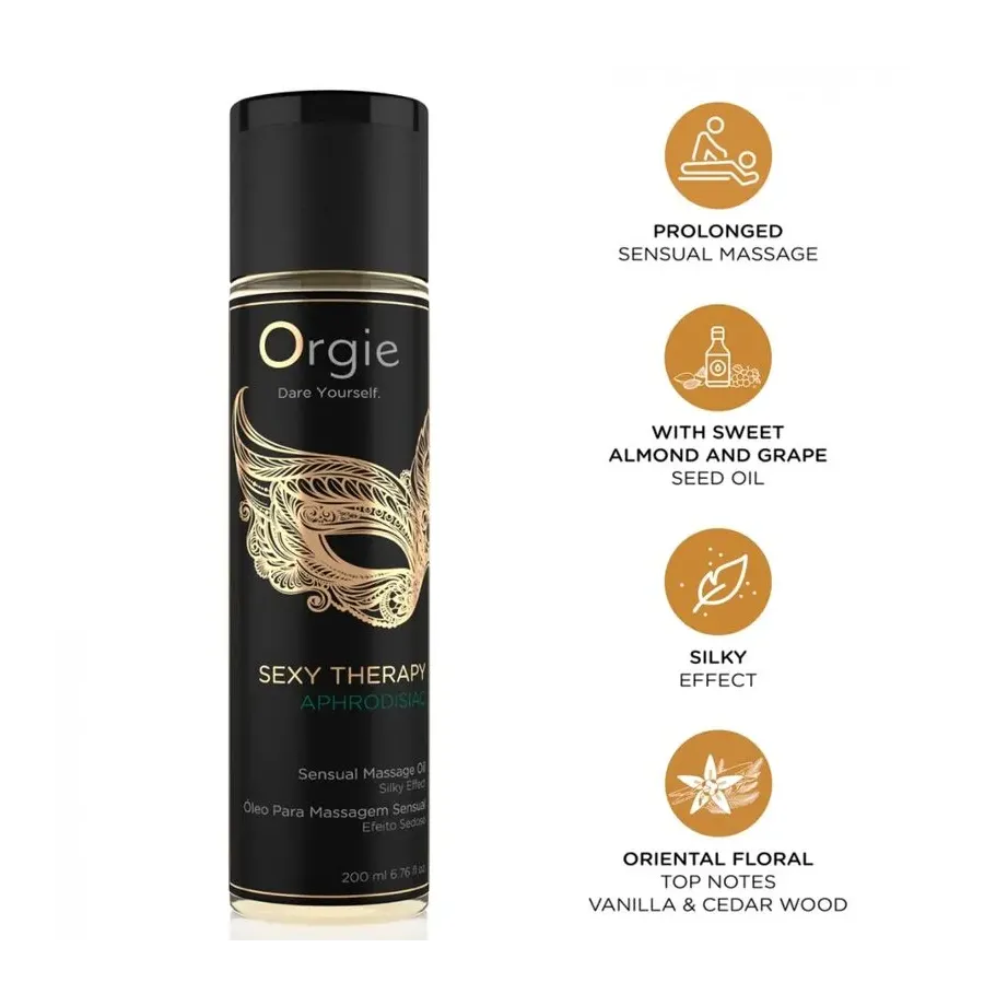 ORGIE - ACEITE DE MASAJE AFRODISIACO 200 ML ORGIE - ACEITE DE MASAJE AFRODISIACO 200 ML