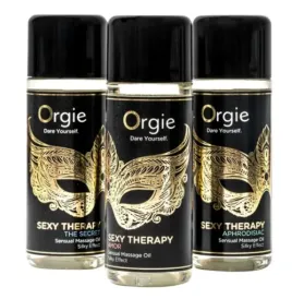 ORGIE - SEXY THERAPY MINI SIZE KOLLEKTION: SENSUELLE MASSAGEÖLE 3 X 30 ML