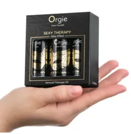 ORGIE - COLLEZIONE MINI FORMATO SEXY THERAPY OLI DA MASSAGGIO SENSUALI 3 X 30 ML