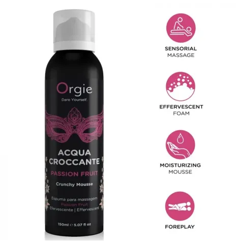 ORGIE - ACQUA CROCCANTE PASSION FRUIT CRUNCHY MASSAGE MOUSSE 150 ML