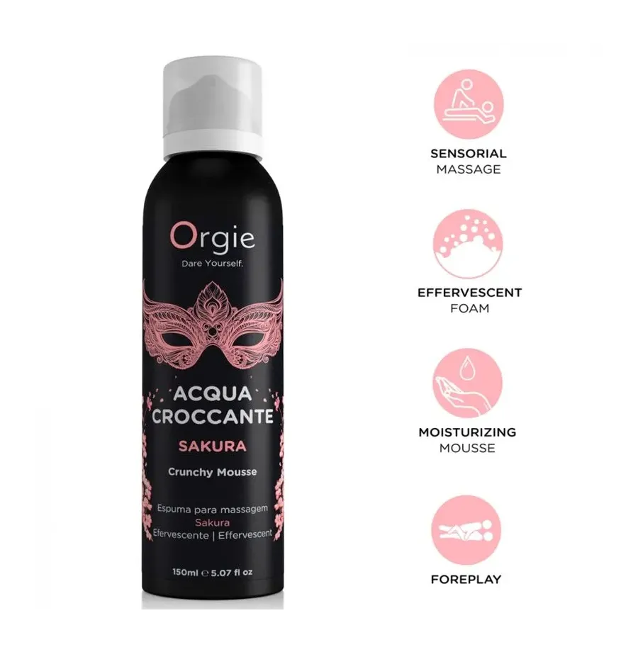 ORGIE - ACQUA CROCCANTE SAKURA CRUNCHY MASSAGE MOUSSE 150 ML
