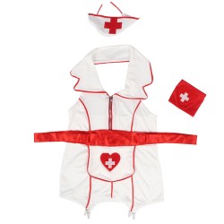 SUBBLIME - SEXY NURSE COSTUME DRESS S-M