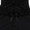 SUBBLIME - TISSU TULLE BABYDOLL AVEC DENTELLE ET DÉTAIL FLEUR NOIR S-M