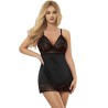 SUBBLIME - BABYDOLL CON PETTO STAMPA FLOREALE NERO S-M