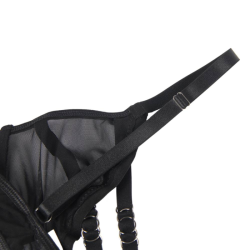 SUBBLIME - ENSEMBLE DEUX PIÈCES DE SOUTIEN-GORGE TRANSPARENT ET BANDES S-M