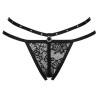 LIVCO CORSETTI FASHION - NOMADE TANGA CROTCHLESS NEGRO S-M