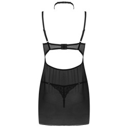 LIVCO CORSETTI FASHION - BINELLA SET BABYDOLL TANGA SCHWARZ