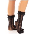 LEG AVENUE - CALZINI ALLA CAVIGLIA CON VOLANT NERO LEG AVENUE - CALZINI ALLA CAVIGLIA CON VOLANT NERO