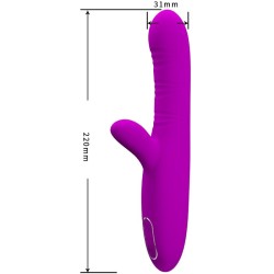 PRETTY LOVE - ANGELIQUE MULTIFUNCTION VIBRATOR CLITORIS STIMULATOR PURPLE