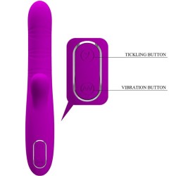 PRETTY LOVE - VIBRATEUR MULTIFONCTION ANGELIQUE STIMULATEUR DE CLITORIS VIOLET