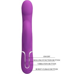 PRETTY LOVE - 4 IN 1 MULTIFUNKTIONSVIBRATOR and STIMULATOR LILA