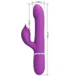 PRETTY LOVE - VIBRADOR and ESTIMULADOR MULTIFUNCIÓN 4 EN 1 MORADO