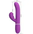 PRETTY LOVE - PERLITA 3 IN 1 VIBRATORE MULTIFUNZIONE CONIGLIO VIOLA