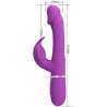 PRETTY LOVE - KAMPAS VIBRATEUR LAPIN MULTIFONCTION 3 EN 1 VIOLET