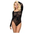 SUBBLIME - 952051 BODY RESILLE MANCHES LONGUES ET EPAULES NUES NOIR TAILLE UNIQUE SUBBLIME - 952051 BODY RESILLE MANCHES LONGUES ET EPAULES NUES NOIR TAILLE UNIQUE