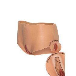 DÉSIR CACHÉ - ALTER EGO VAGIN ET FESSES OUVERTS CULOTTE TAILLE MOYENNE CHAIR