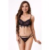 LIVCO CORSETTI FASHION - NERINA 20240 SOUTIEN-GORGE STRING NOIR S-M