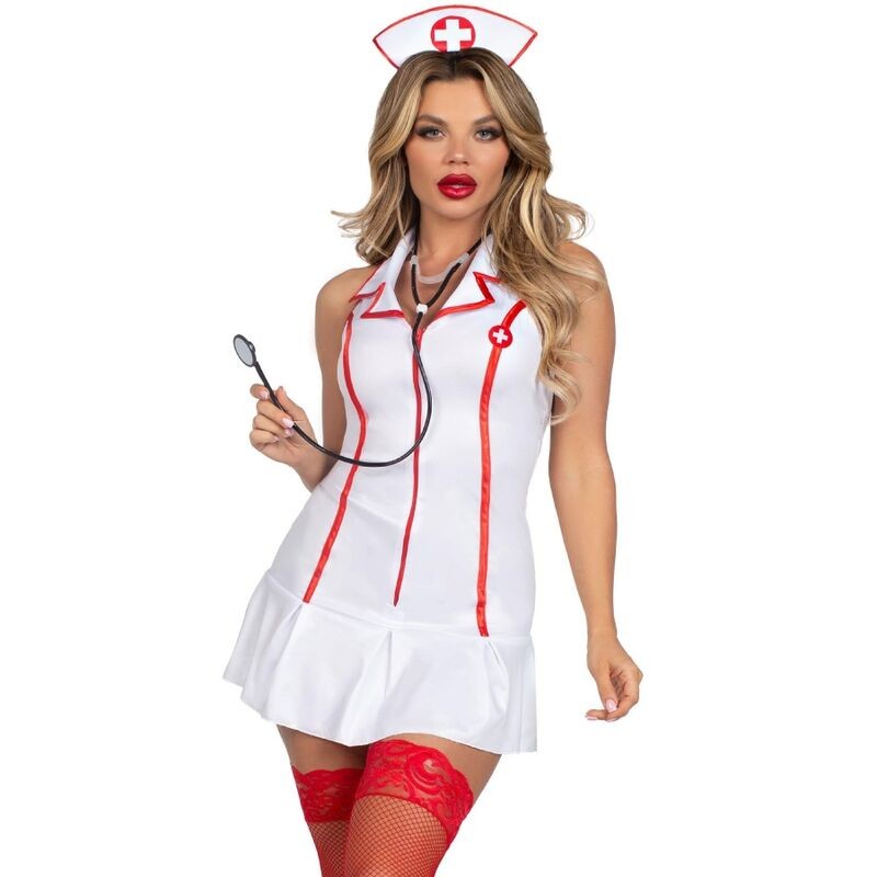 LEG AVENUE - HEAD NURSE COSTUME WHITE M-L