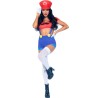 LEG AVENUE - SEXY COSTUME MARIO BROS RED-BLUE S