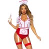 LEG AVENUE - COSTUME INFIRMIÈRE SEXY ROUGE-BLANC M