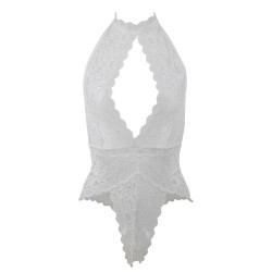 SUBBLIME - 953867 SPITZEN-BODYSUIT WEISS L-XL