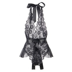 SUBBLIME - 930806 SEXY BODY WITH RUFFLES BLACK S-M
